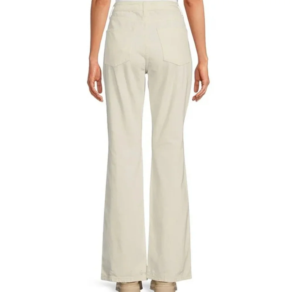 Gianni Bini X Nastia Liukin Anna Denim Straight Leg Feather Detail Jeans 25w - Picture 12 of 12